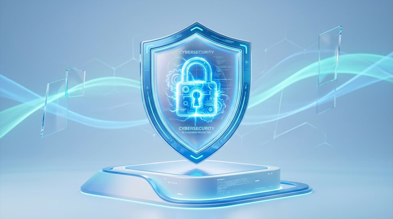 Privacy policy 3D security shield illustration
