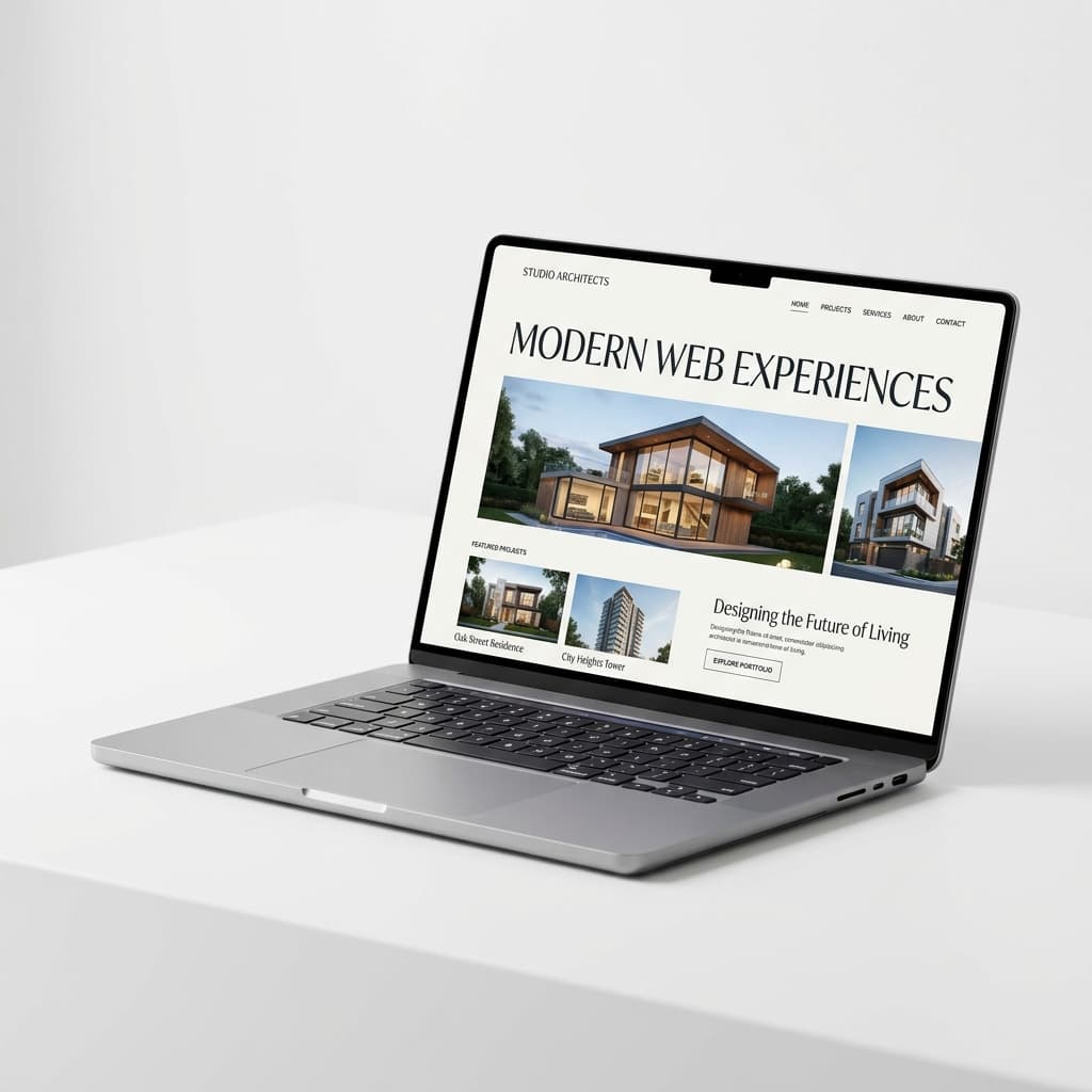 Web Development Laptop Mockup