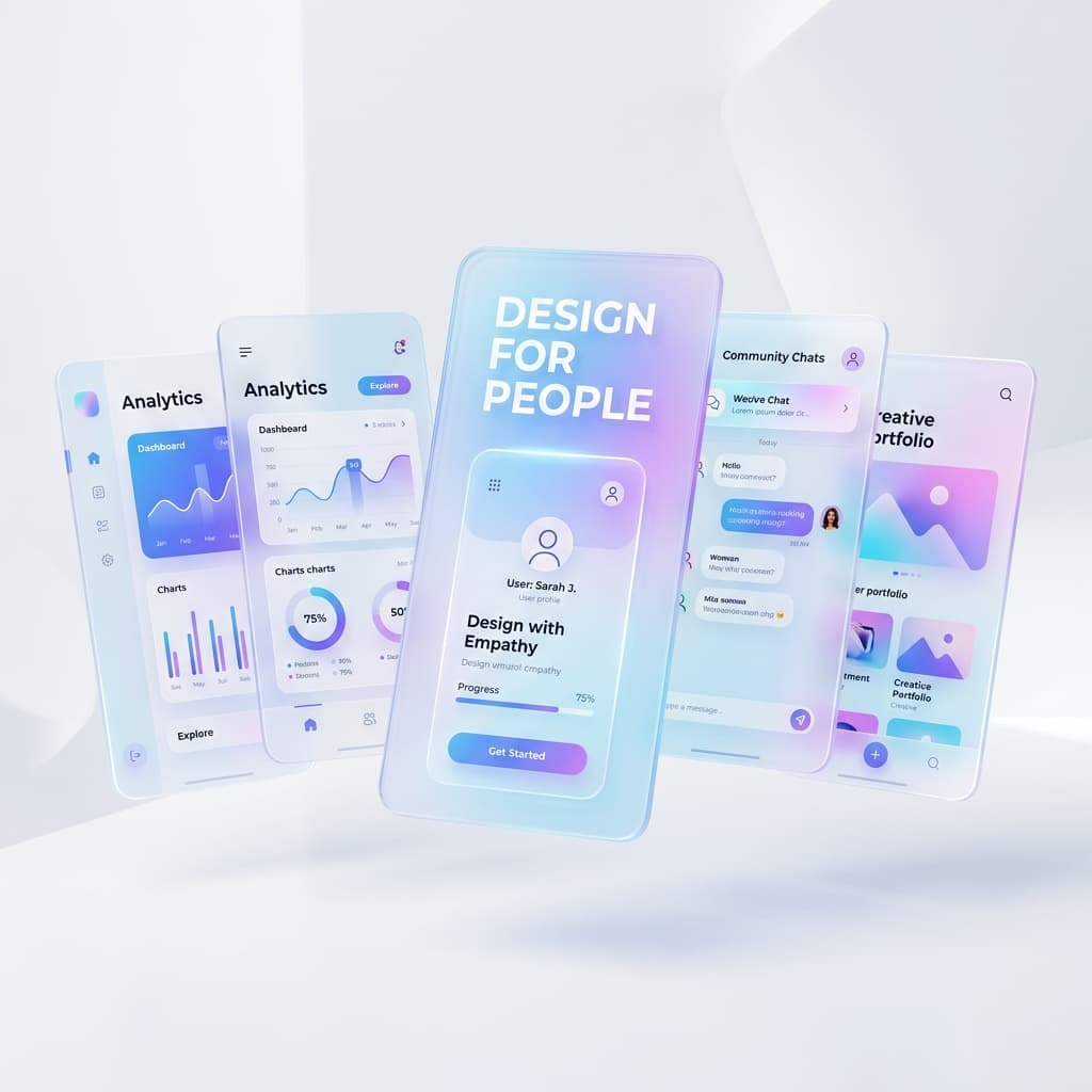 UI/UX Design for People App Mockup